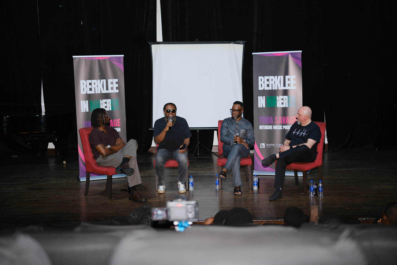 The Music of Business panel on stage